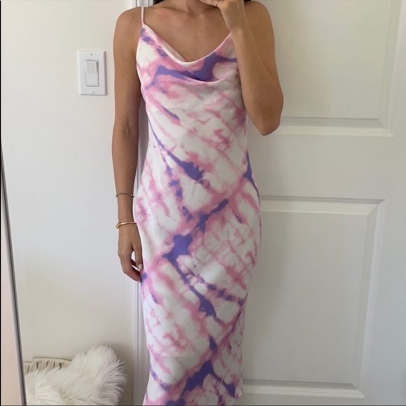 Pastel Tei Dye MIDI Dress XSmall - Picture 3 of 9